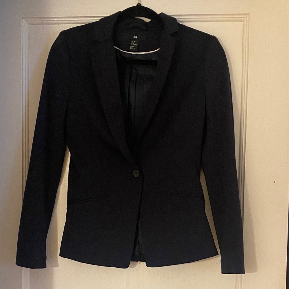 H&M Women's Elegant Black Suit Jacket